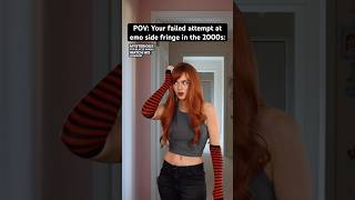 POV: Your failed attempt at emo side fringe in the #2000s. #nostalgia #millennials #2000sfashion