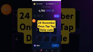 24 November On us Tap Tap Daily code #onusdailycode #shorts #shortsfeed