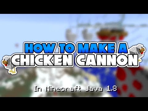 HOW TO MAKE A CHICKEN CANNON!!! [Minecraft]