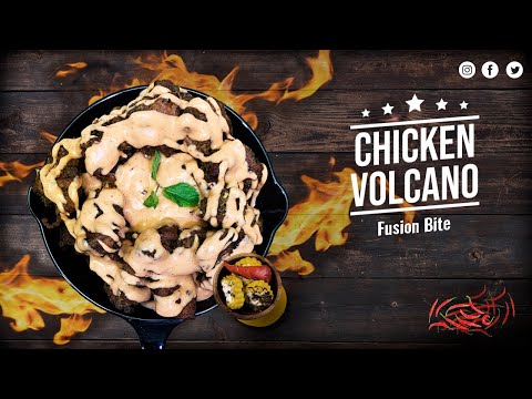 चिकन ज्वालामुखी जिसे खा कर मुँह में स्वाद का विस्फोट हो जाये | Chicken Volcano Easy Recipe 🐔 🌋🔥