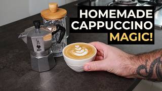 POV: Making a Perfect Cappuccino at Home (Moka Pot + French Press Hack!)