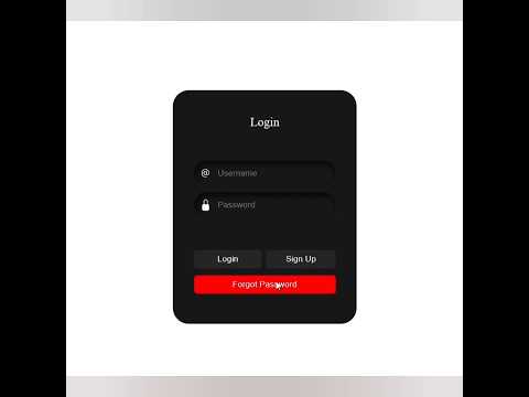 Creating a Beautiful Login Form using HTML and CSS
