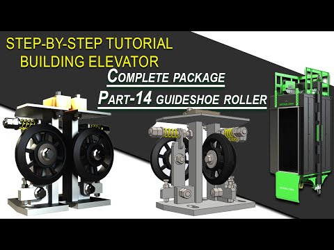 How to build pro elevator cabin. Part 14 Guide shoe roller v2 #design