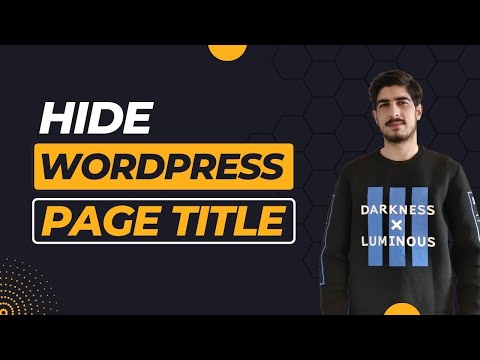 How To Hide WordPress Page Title 2026 | Remove WordPress Page Title