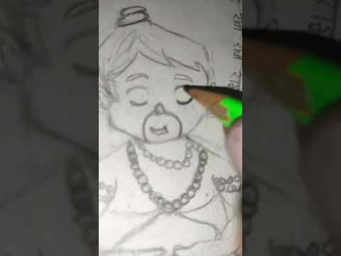 little hanuman ji#drawing #please_like and subscribe my channel