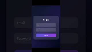 Tricks : 43/100 Glassmorphism Login Form 💎 | HTML CSS #loginform #htmlcss #frontenddesign