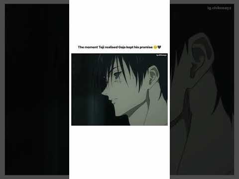 JUJUTSU KAISEN whatsapp status. Toji realised about Gojo words #jujutsukaisen #jiujitsu