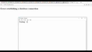 How to fix database error
