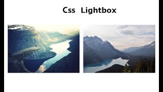 Css Lightbox Gallery, Css3 Lightbox, Css Lightbox Gallery Tutorial