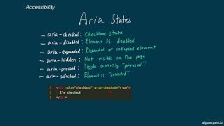 Accessibility in html