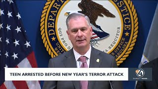 Teen arrested before New Year's terror attack