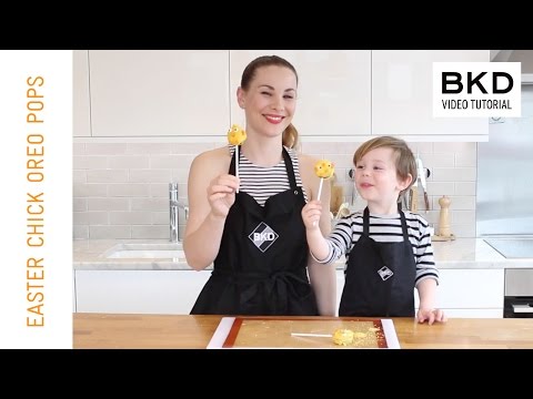 How to Make Easter Chick Oreo Pops - Kids Baking | BKD