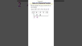 Is It a Zero? Use Synthetic Division to Find Out! ➗✅ Example 2