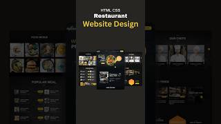 Website Design Project #websitedesign #coding #programming #coding #viral #viralshorts #resturant