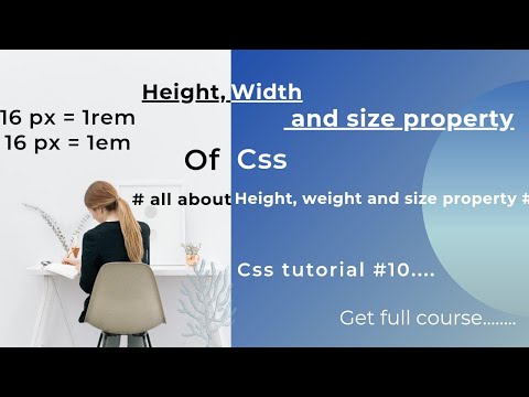 height property in css | width property css | css tutorial #10