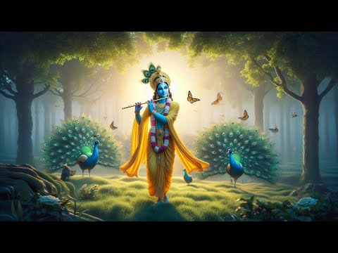 Start Your Day with Soothing Flute Music of Krishna in Nature’s Serenity #flutemusic #flute