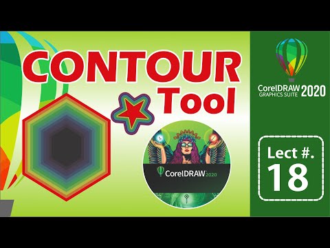 Using the Contour Tool in CorelDraw 2020 |  Lect# 18 Urdu\Hindi | Boost Magnet1