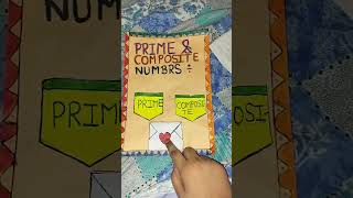 prime number and composite number chart activity project