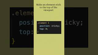 The EASIEST Way to Create Sticky Headers in CSS! 🚀 #codenewbie #vocabulary #frontendcourse