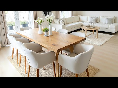 Top Modern Dining Room Design Ideas 2025  | Stylish Tables & Elegant Living Room Decor Inspiration