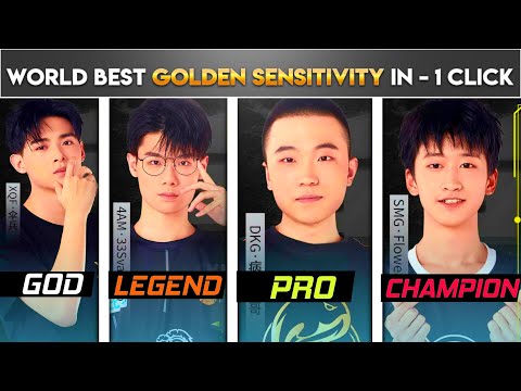 Golden Sensitivity Fast and Easy || World Best Players Sensitivity Setting || Megaboi Pubg Mobile