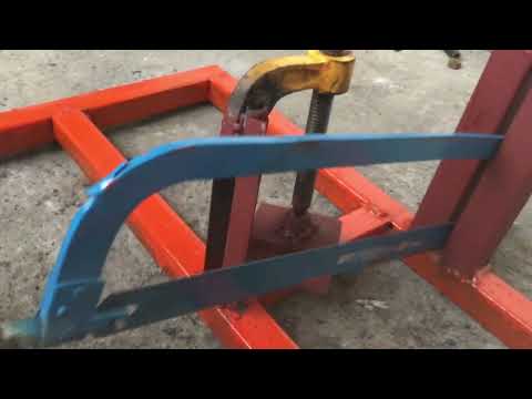Pedal Operated Hack Saw Machine