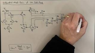 Current-Mirror Differential Amplifier Differential-Mode Gain by Node Fixing
