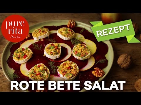 🔴 Rote Bete Carpaccio Salat mit Ziegenkäse 🧀 Schnelle Low Carb-Rezepte