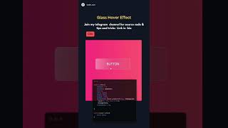 glass hover effect #html #htmltutorial #javascript #css #csstips #tips #trick