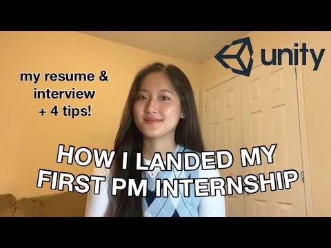 How I Landed My First Product Management Internship | PM Intern at Unity | My Resume and 4 Tips!