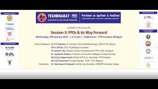 TechBharat 3rd Edition Pre-Event -  Session 3 : FPO's and its Way Forward