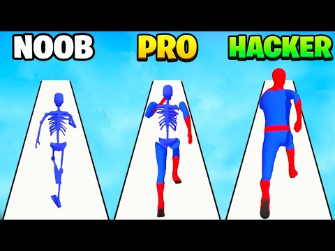NOOB vs PRO vs HACKER in SuperHero Pick 3D