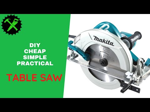 How to make table saw with circular saw