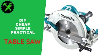 How to make table saw with circular saw