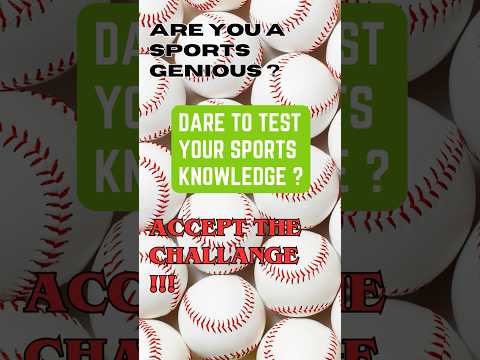 Sports Challenge | Baseball | General Knowledge : Brain Power! | Who Wants to Be a Millionaire Style