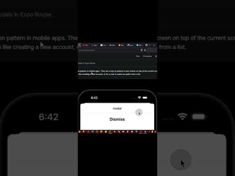 Build a Native Android modal with Expo. #coding #mobiledevelopment #reactnativeexpo