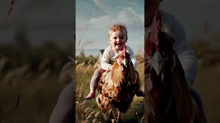 🤣 Kid Riding a Giant Chicken?! | Funny & Catchy Kids Song 🐔✨