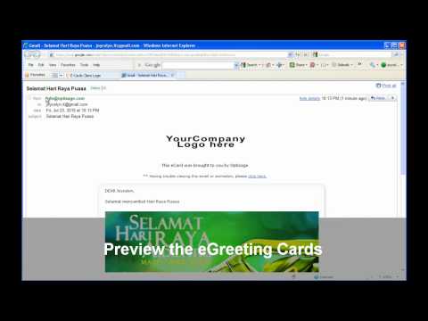 Corporate eGreeting Cards Demonstration