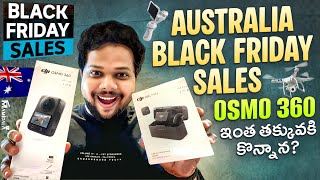 Australia Black Friday 🔥 | DJI Osmo 360 Shockingly Cheap 😱 | Telugu Vlogs from Australia |Dinu Bytes