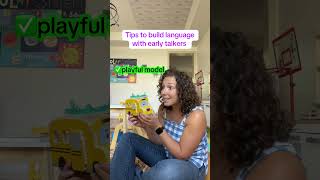 Easy ways to incorporate play and language. #learntotalk #parenting #speechtherapy