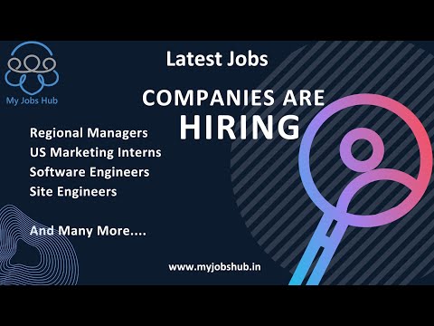 Latest Jobs from My Jobs Hub | Regional Managers | Software engineers | Site Engineers | my jobs hub