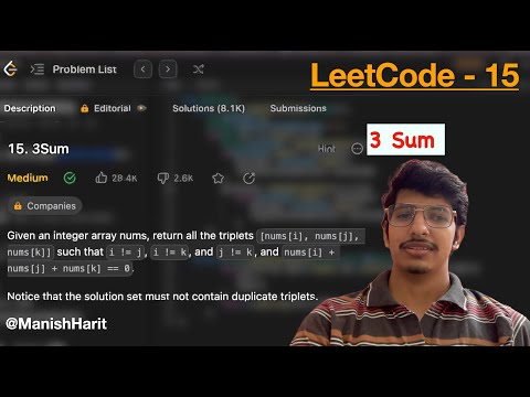 3 Sum | Leetcode 15 | Two Pointer Approach | Array | Sorting | Leetcode mastery | Java Solution |