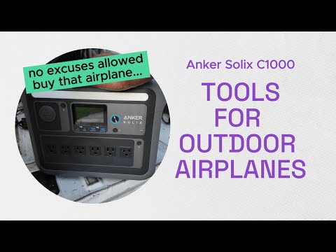 Making Outdoor Airplane Parking Easier with the Anker Solix C1000 (Not Sponsored… But It Should Be)