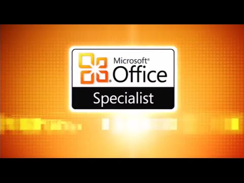 Microsoft Office Specialist Certification Programme on 2010