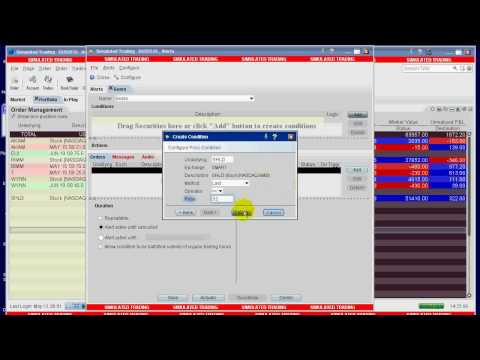 Setting Alerts and Actions in IB Trader Workstation