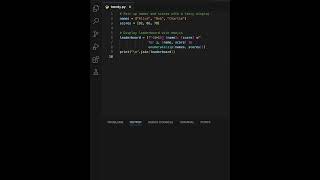 "Python Leaderboard: Pair Names and Scores with Emojis Using List Comprehensions and zip Function 🎯"