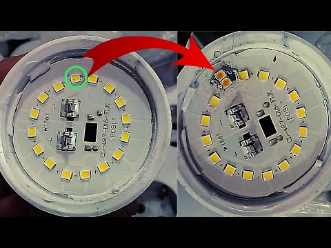 How to repair led bulbs with smd led lights at home