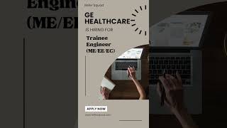 GE Healthcare is hiring for ME/EE/EC fresher #fresherjobs #fresherhiring https://refersquad.com
