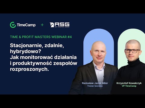 Time&Profit Masters Webinar #4: Jak koordynować zespoły rozproszone?