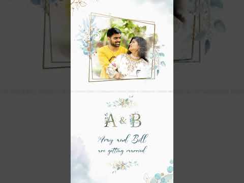 Beautiful Floral Wedding Invitation || Save the Date ||  My Wedding Trends
